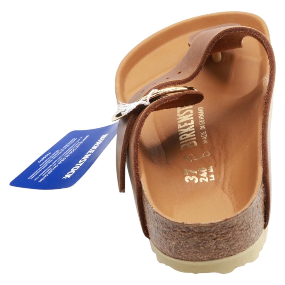 BIRKENSTOCK WOMEN'S GIZEH BIG BUCKLE SANDALS, COGNAC, 6 US MEDIUM RG 37 EU - Picture 3 of 5
